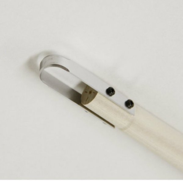 Photo2: No.2271  Wooden pattern double-edged blade jin knife circle [45g/235mm] (2)