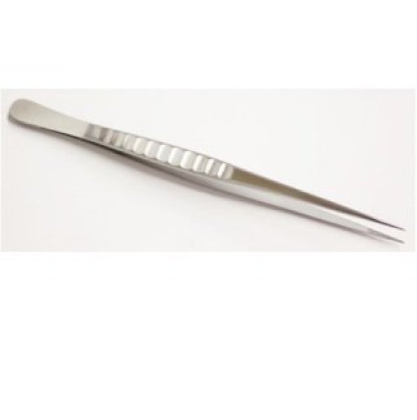 Photo1: No.3330  Stainless steel tweezers narrow type [78g/235mm] (1)