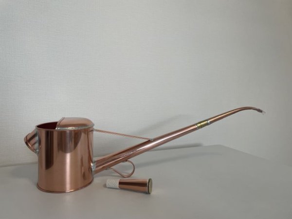 Photo2: No.NE0001  Watering Can mini, made of Copper * (No.1001) (2)