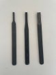 Photo2: No.0139-3pcs  Graving Chisel all steel, 3pcs set [380g/220mm] (2)