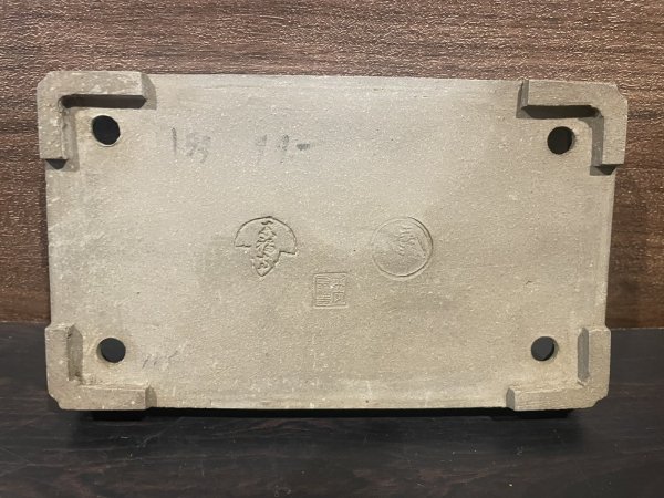 Photo6: No.MH4876 Heian Tofukuji 1st, Ruriyu Rectangular pot (6)