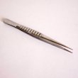 Photo1: No.3500  Stainless steel tweezers narrow type (1)
