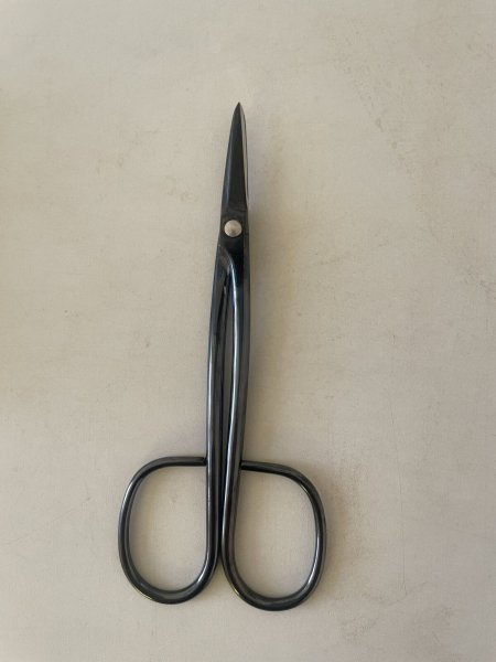 Photo3: No.0353  Custom made Trimming shears middle handle (Made to order)* [80g/180mm] (3)