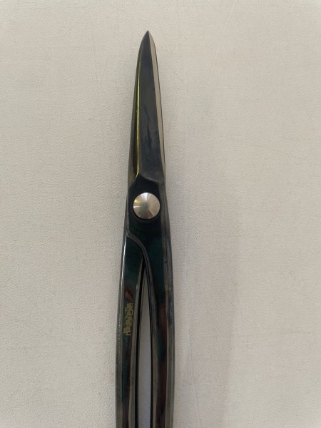 Photo5: No.0353  Custom made Trimming shears middle handle (Made to order)* [80g/180mm] (5)