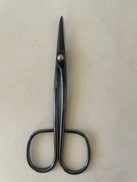 Photo2: No.0353  Custom made Trimming shears middle handle (Made to order)* [80g/180mm] (2)