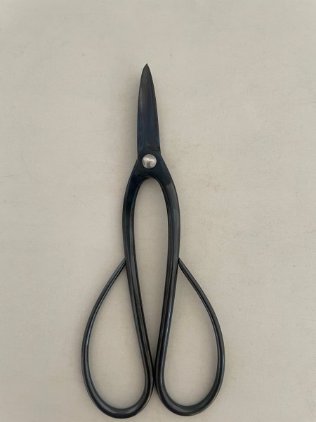 Photo2: No.0352  Custom made Trimming shears long handle (Made to order)* [120g/190mm] (2)