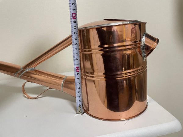Photo2: No.NE0005  Watering Can, made of Copper Little John* (2)