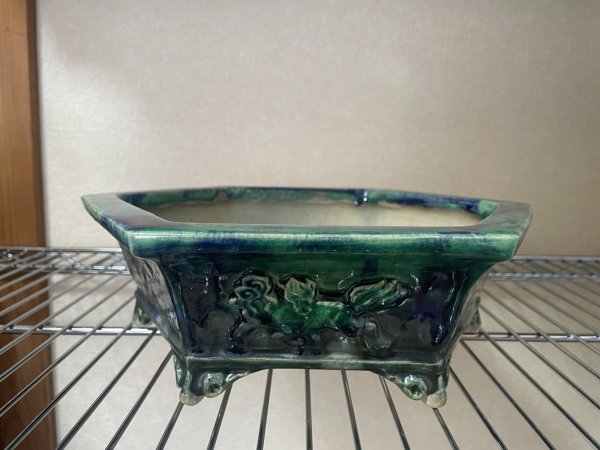 Photo1: No.FA4501  Bonsai pots by Shigeru Fukuda (1)