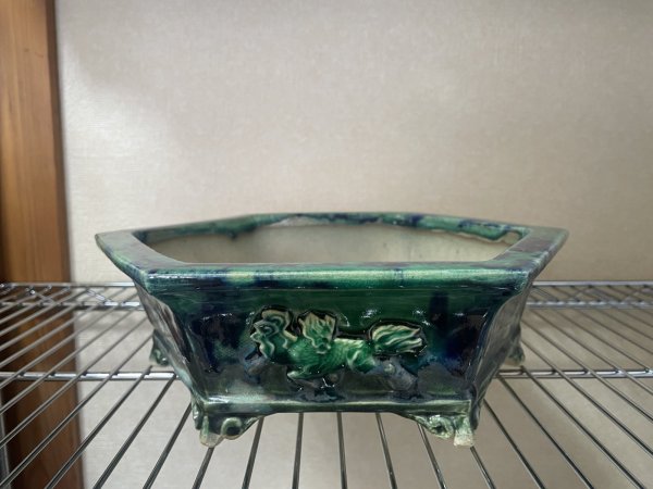 Photo2: No.FA4501  Bonsai pots by Shigeru Fukuda (2)