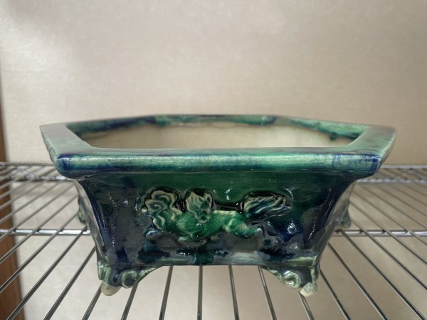 Photo3: No.FA4501  Bonsai pots by Shigeru Fukuda (3)