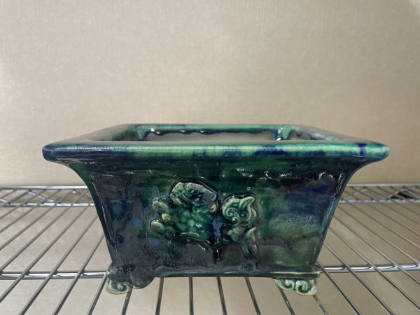Photo7: No.FA4504  Bonsai pots by Shigeru Fukuda (7)