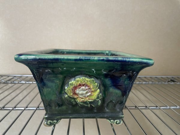 Photo6: No.FA4504  Bonsai pots by Shigeru Fukuda (6)