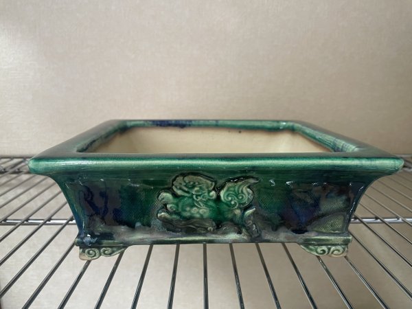 Photo1: No.FA4504  Bonsai pots by Shigeru Fukuda (1)