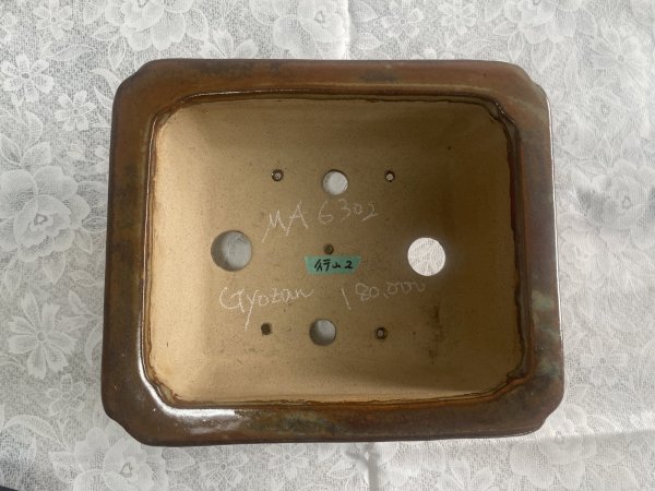 Photo2: No.MA6302  Gyozan pot (used) handmade (2)