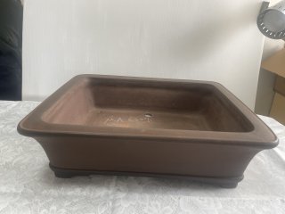 No.MA6307 Gyozan pot (used) handmade - Bonsai Network Japan